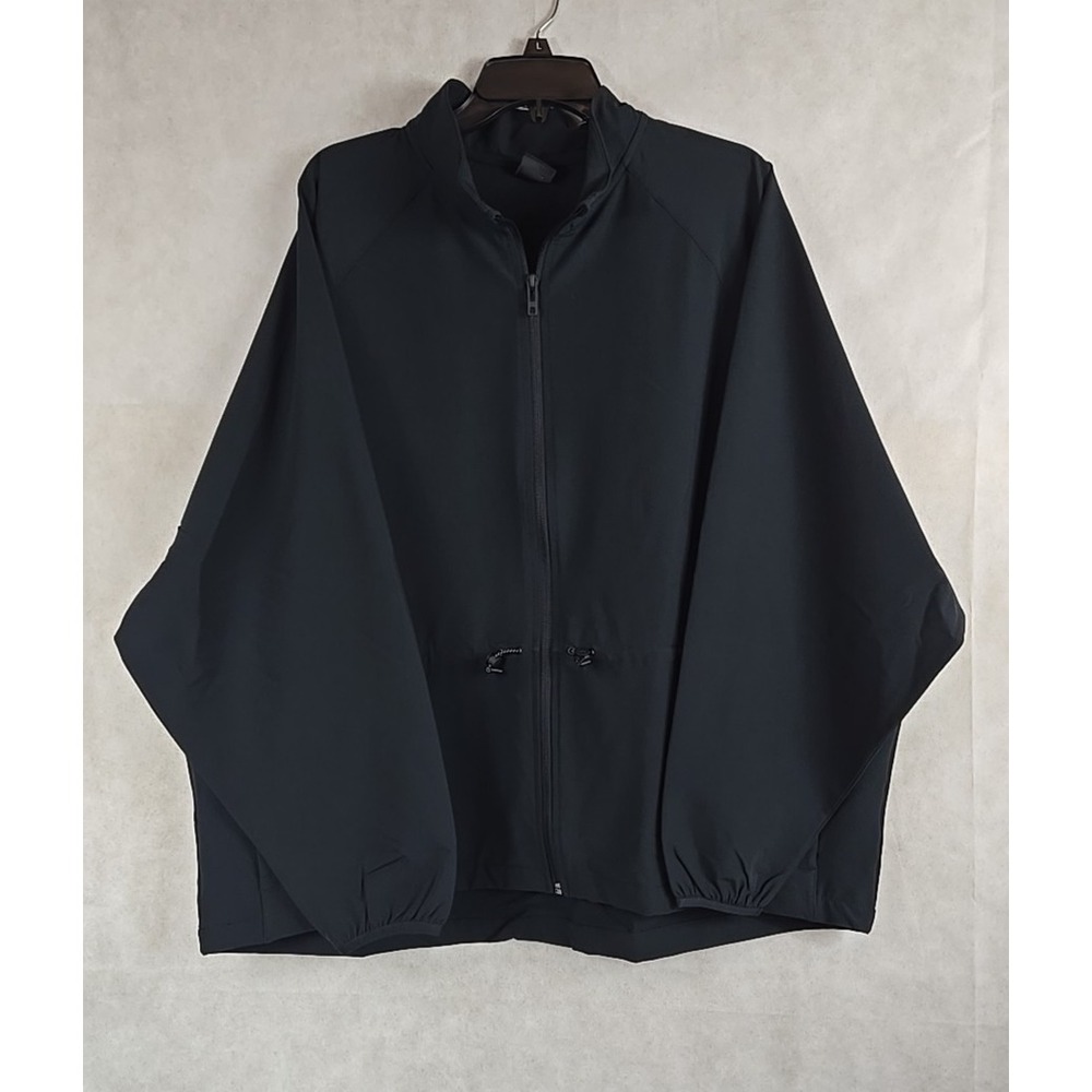 Under Armour Storm Woven Jacket‎ Womens Size Large Full Zip Coat Black NWT